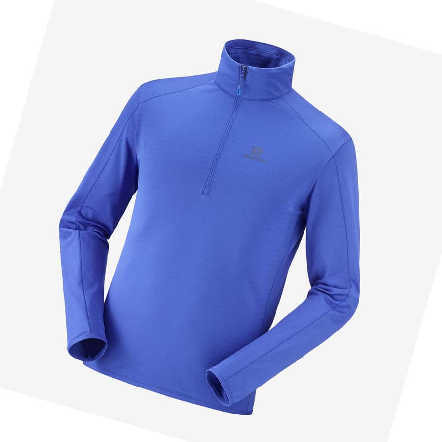 Sudadera Con Capucha Salomon ESSENTIAL LIGHTWARM Hombre Azules | MX 3202WNB